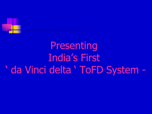 ` da Vinci delta ` ToFD System