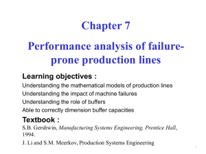Long failure-prone production lines