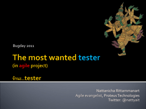 The most wanted tester (in agile project)