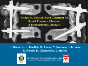 Comparison of Pedicle Screw Spinal Fixation for Fractures