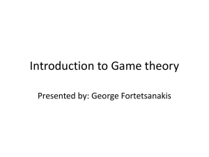 Tutorial on Game Theory