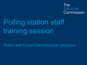 PCC-S-Briefing for polling station staff