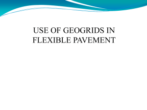 use of geogrids in flexible pavement
