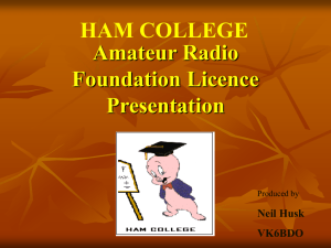 Ham College Powerpoint - Southern Electronics Group