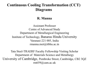 Continuous Cooling Transformation Diagrams