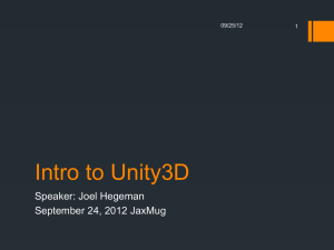 Intro to Unity3D