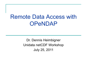 Introduction to OPeNDAP presentation
