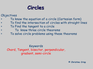 Lesson 7 - Circles