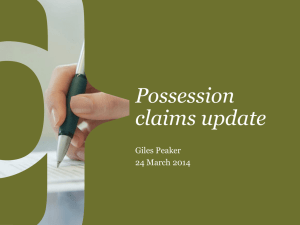 View the Possession Claims presentation from this
