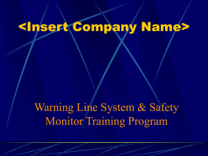 Safety Monitor Training - Hettrick, Cyr & Associates, Inc.