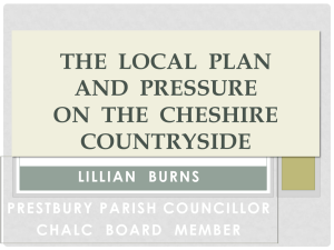 Local Plans and the pressures on the Cheshire