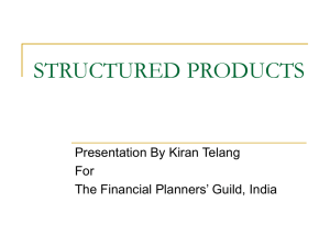 STRUCTURED-PRODUCTS - The Financial Planners` Guild India