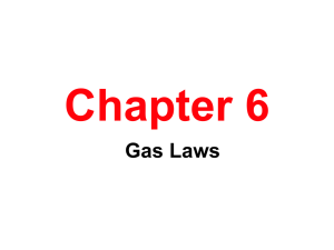 Lecture Ch#6 Gases