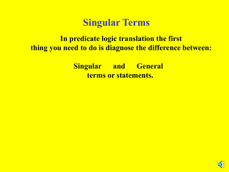 singular-terms