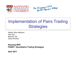 Trading Strategy I