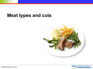 Meat types and cuts