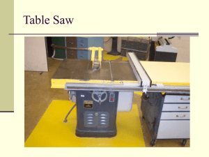 Table Saw PPT