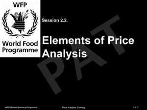 Session 2.1. Elements of Price Analysis CPI, Real, & Nominal Prices