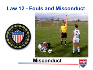 Law 12misc - Central Maryland Soccer Referees