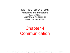 Communications (Tanenbaum Ch4)