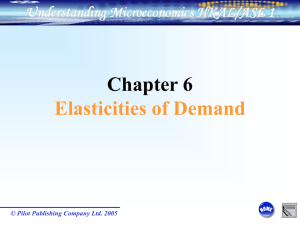 Ch 6 Elasticities of demand