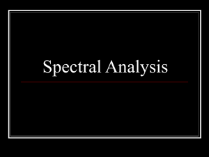Session 11 - Spectral Analysis