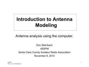 Introduction to Antenna Modeling