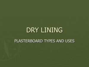 drylining and plasterboards