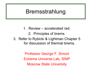 Thermal Bremsstrahlung - Extreme Universe Laboratory