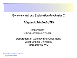 Magnetic Methods (IV) - West Virginia University