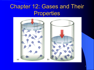 Chem 103 Chapter 12: Gases and Their Properties