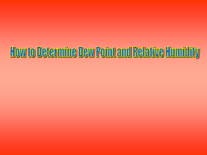 Dew Point/Relative