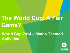 World Cup Maths PowerPoint Presentation