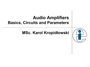 Operating Point of amplifier and the class