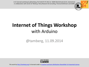 Internet of Things Workshop with Arduino