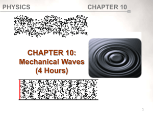 Chapter 10:Mechanical Waves