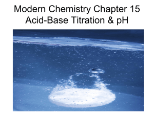 Modern Chemistry Chapter 15 Acid