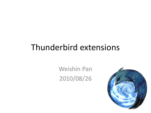 Thunderbird extensions