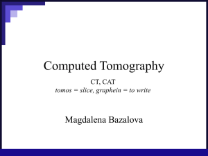 Computed Tomography - Linux.fjfi.cvut.cz