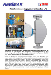 NEBİMAK Mass flow measuring system for liquefied LPG