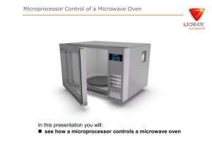Microprocessor Control of a Microwave Oven