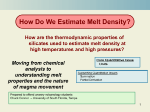 Magma Density Module - University of South Florida