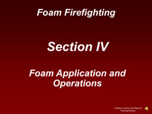 to view the CCFR Foam Operations Power Point # 4
