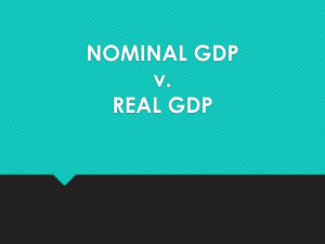 NOMINAL GDP v. REAL GDP