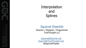 Interpolation and Splines - Essential Math for Games Programmers