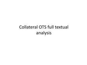 textual analysis for Collateral