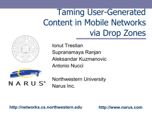 Taming User-Generated Content in Mobile Networks via Drop Zones