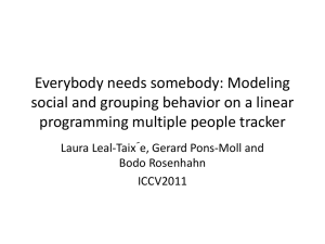 Everybody needs somebody Modeling social and grouping behavior