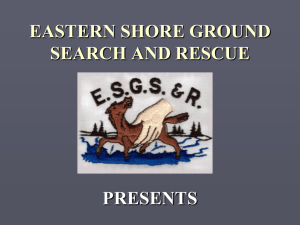 Advanced GPS Course - Eastern Shore Ground Search and Rescue