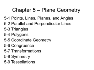 Chapter 5 – Plane Geometry